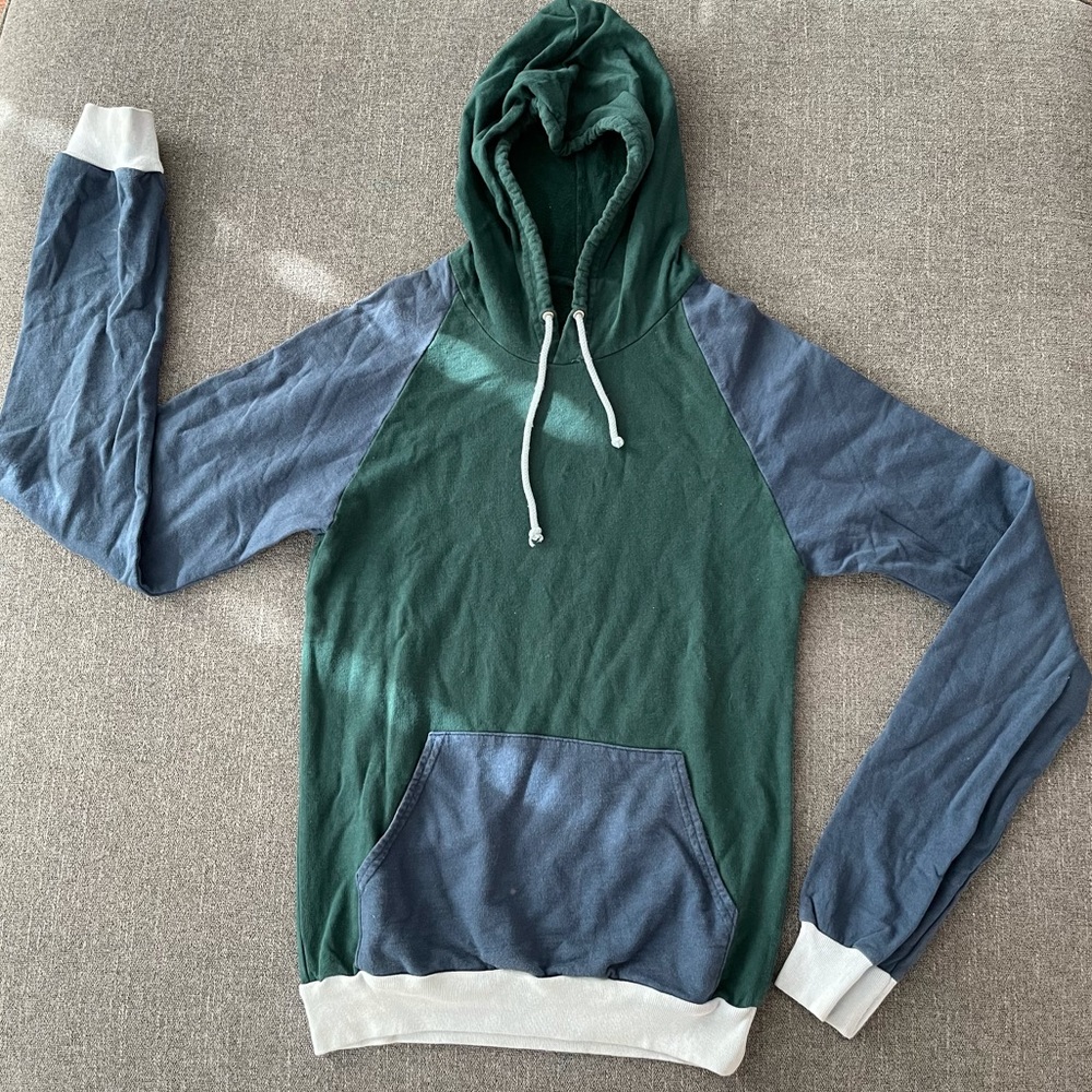 AMERICAN APPAREL color-blocked hoodie